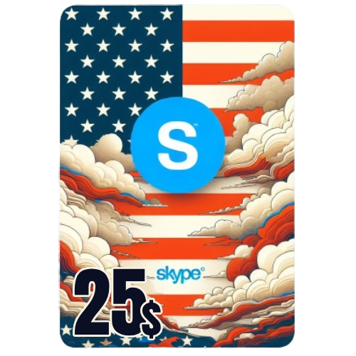 گیفت کارت اسکایپ 25 دلاری