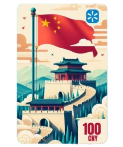 گیفت کارت والمارت 100 یوان چین