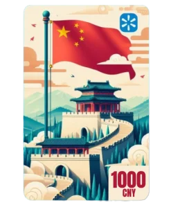 گیفت کارت والمارت 1000 یوان چین