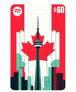 گیفت کارت اسپاتیفای 60 دلار کانادا